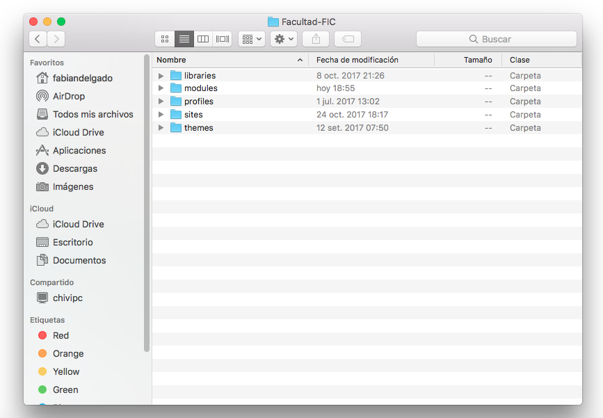 Carpetas no borradas