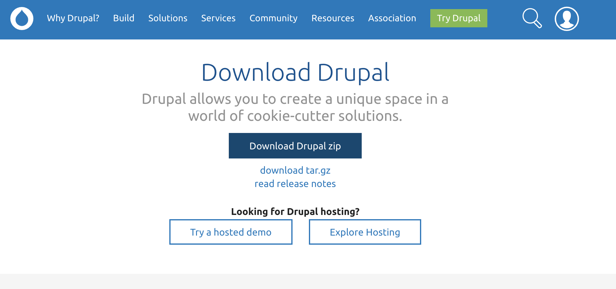 Website of Drupal